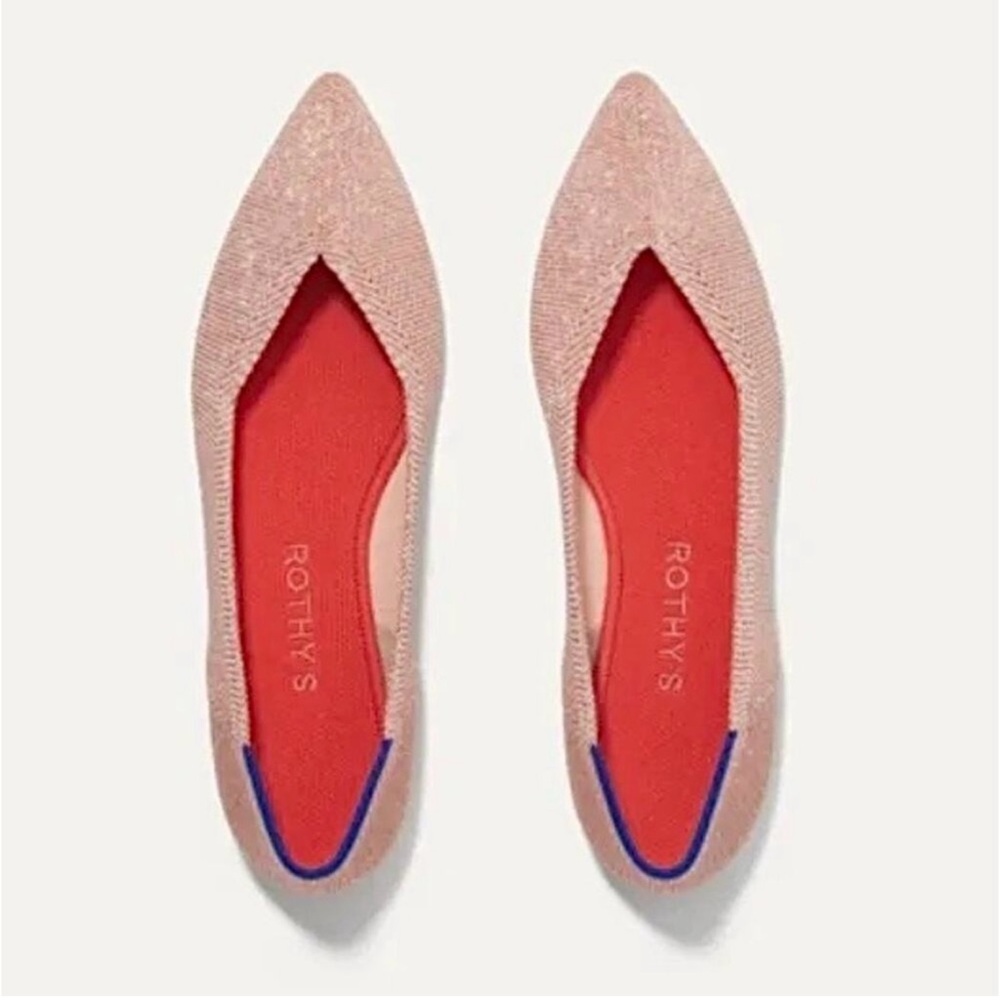 Rothys Rose Gold Points- EUC